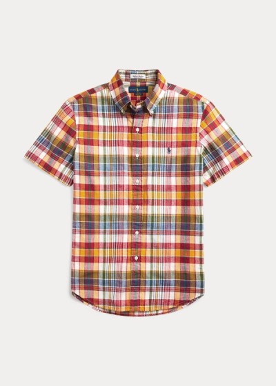 Polo Ralph Lauren Classic Fit Madras Skjorter Herre Danmark (HDUXQ8617)